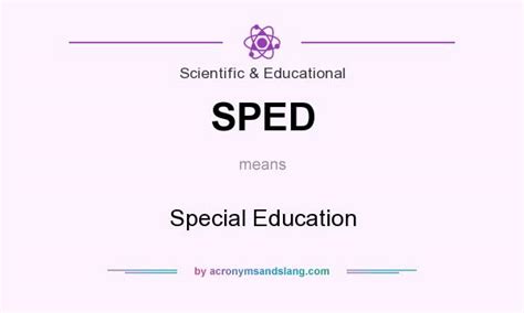 What Does SPED Stand For in Education?